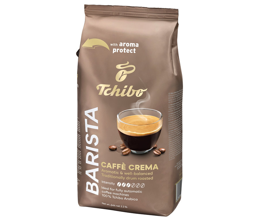 Bir paket BARISTA Caffè Crema - 1x 1 kg Çekirdek Kahve.