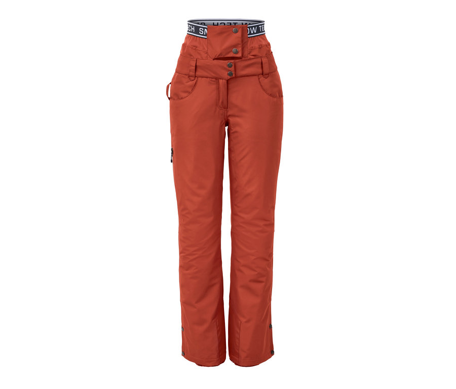Turuncu kayak ve snowboard pantolonu