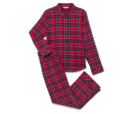Flanel Pijama Takımı, Kırmızı