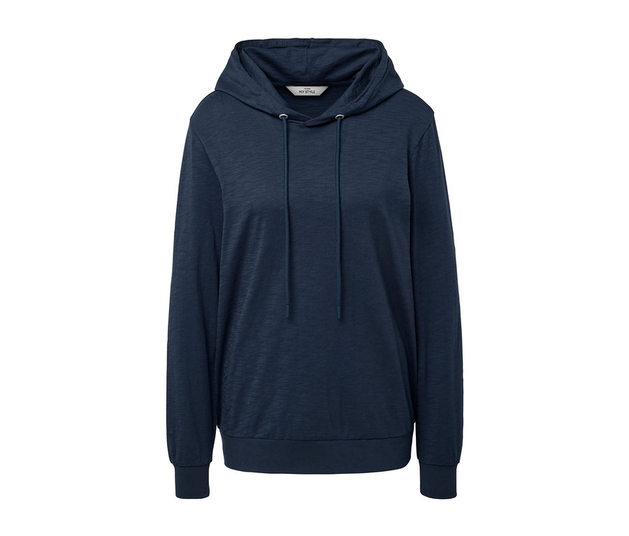 Lacivert Jersey Hoodie.