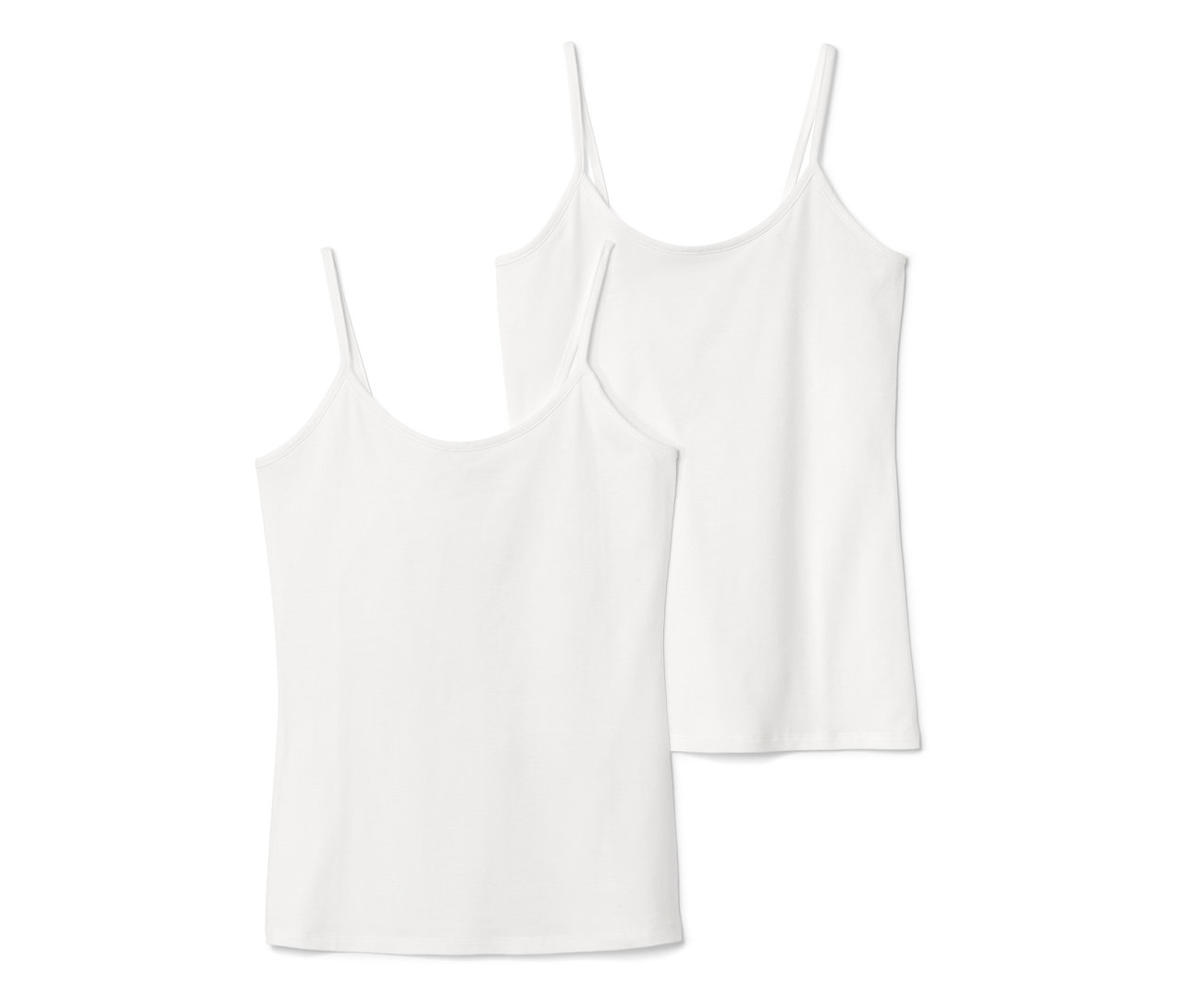 İki adet beyaz atlet, 2 Adet Atlet, üst üste duruyor.