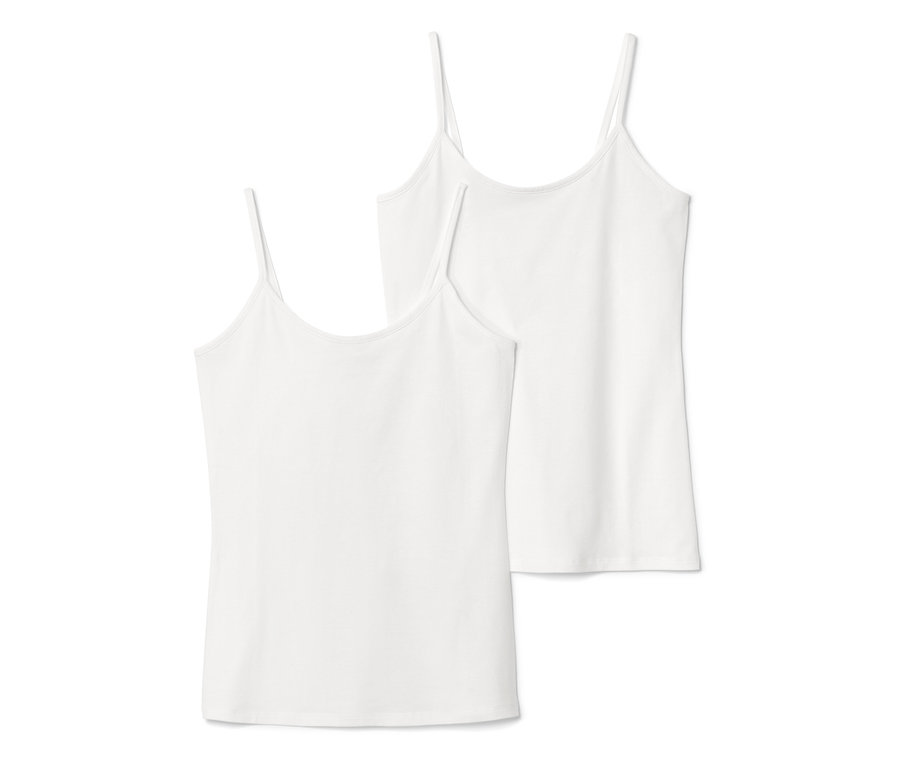 İki adet beyaz atlet, 2 Adet Atlet, üst üste duruyor.