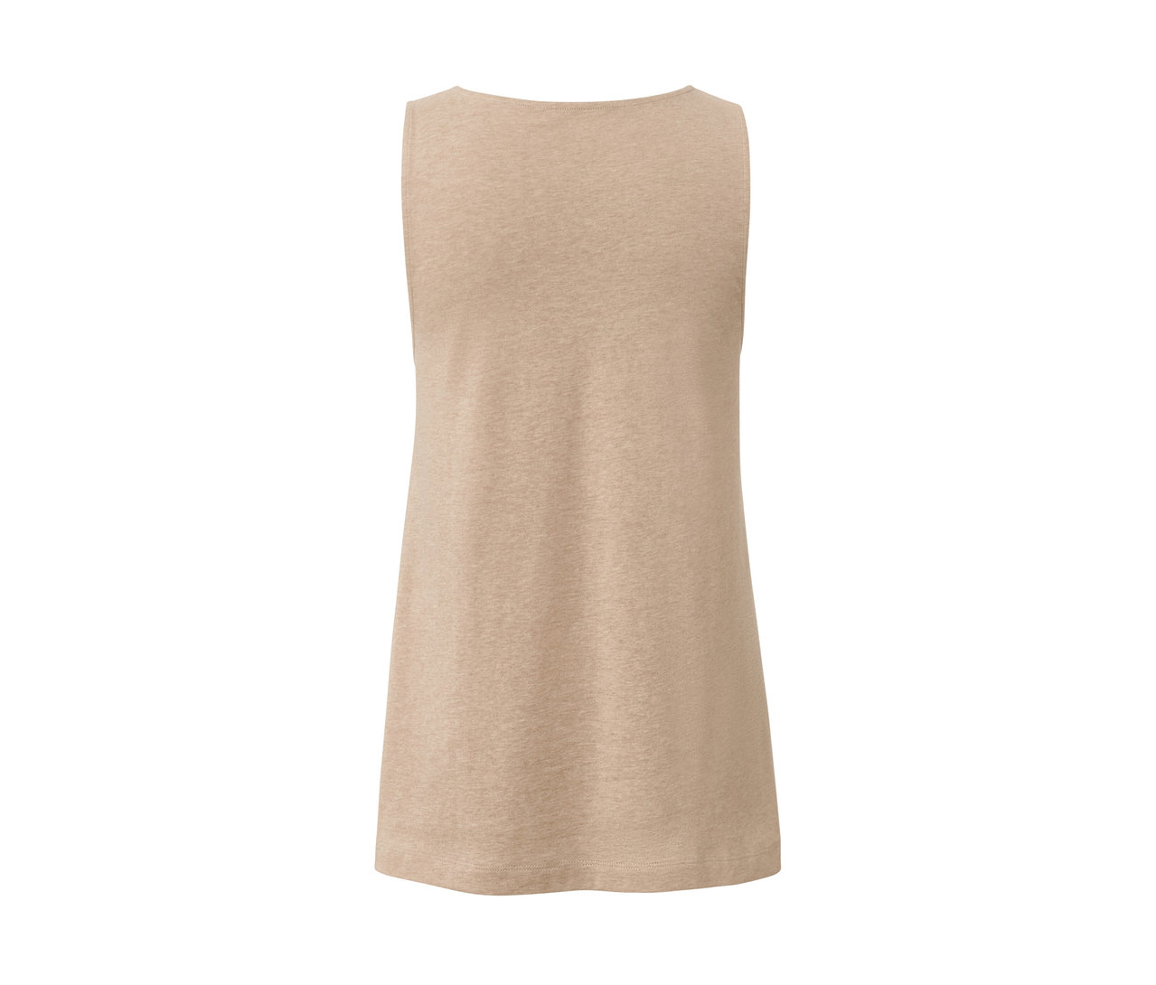 Kırçıllı bej renkli, düğme şeritli üst.