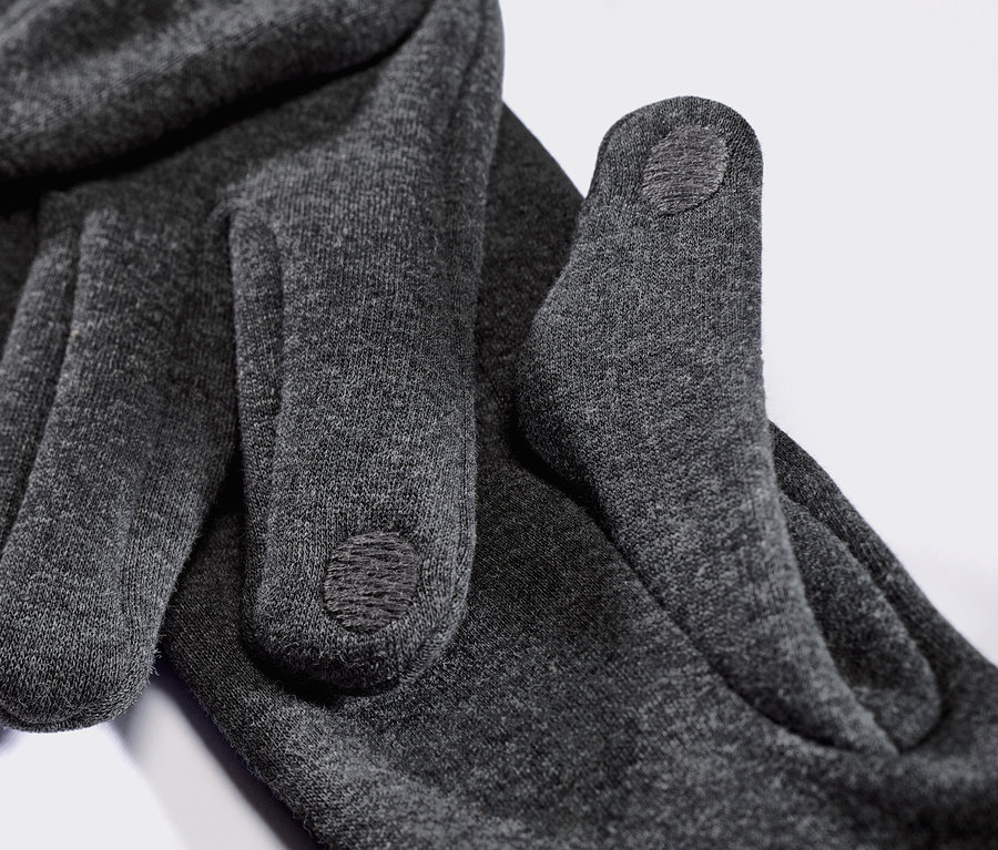 Gri melanjlı Sweat Eldiven yakın çekim