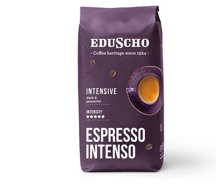Bir paket Eduscho Espresso Intenso - 1 kg Çekirdek Kahve.