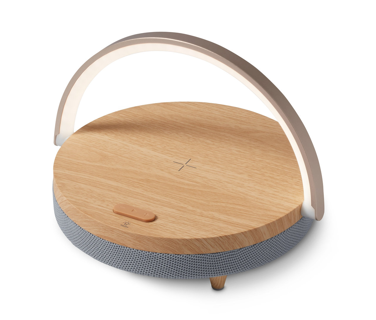 Kablosuz şarj özellikli, LED gece lambalı Bluetooth hoparlör