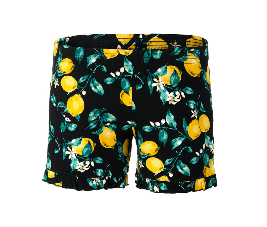 Limon desenli kısa pijama.