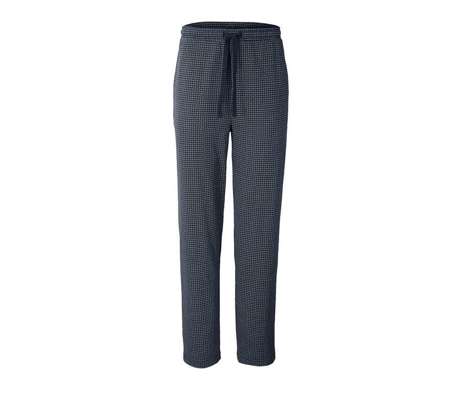 Kareli, bağcıklı pijama altı.