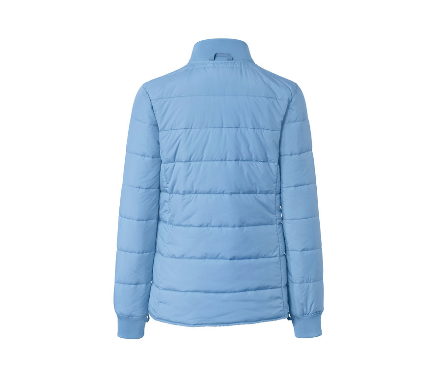 Arkadan görünümüyle mavi renkli 3'ü 1 arada outdoor mont.