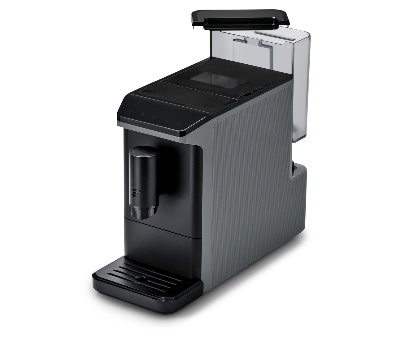 Gri renkli »Esperto mini« kahve makinesi.