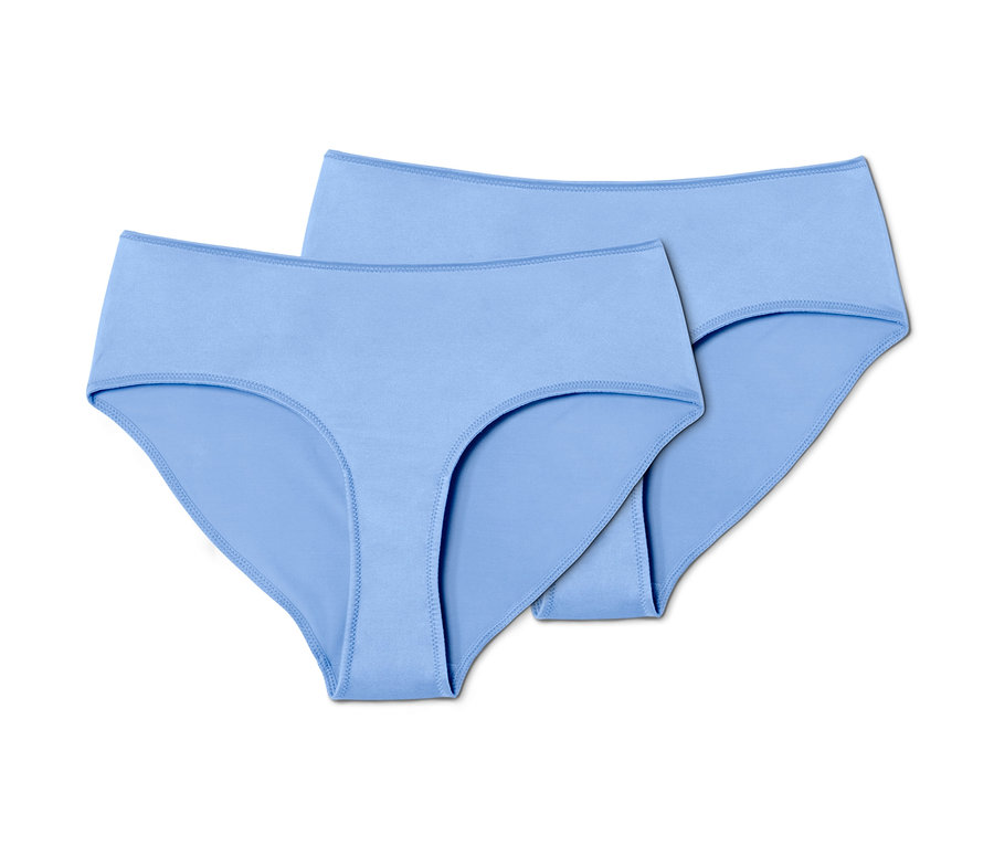 İki adet mavi mini slip külot