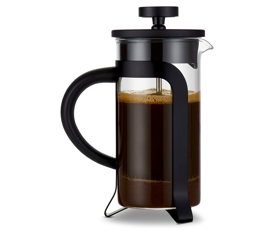 French Press 300 ml, 2 Fincan, Siyah