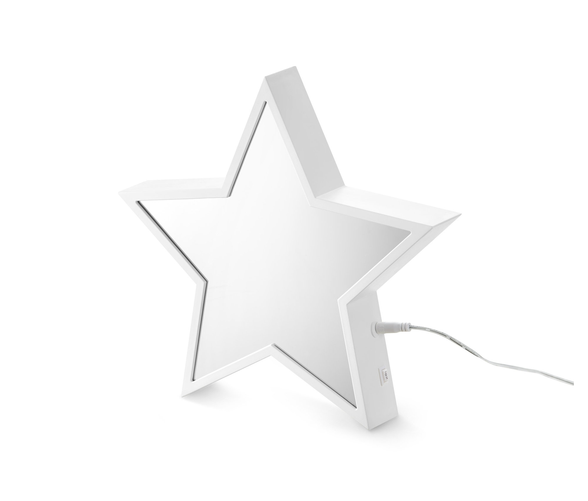Kablolu beyaz LED Sonsuz Işıklı Yıldız.