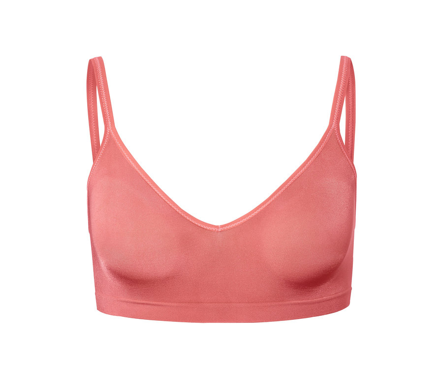 Kayısı rengi dikişsiz yumuşak sütyen.