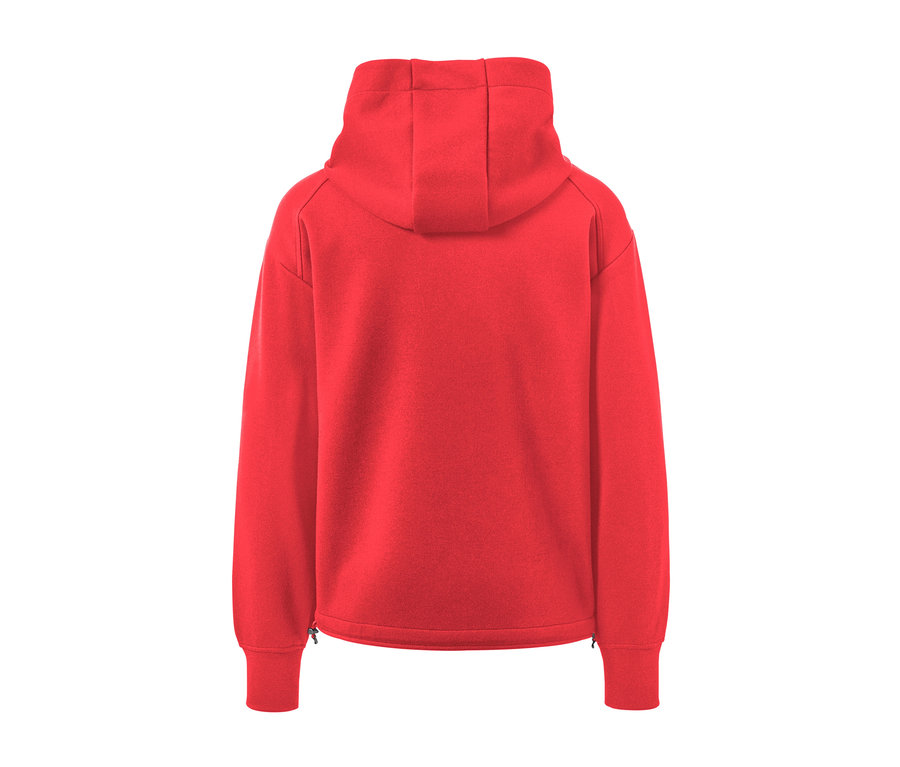 Kırmızı Kapüşonlu Sweat Ceket.