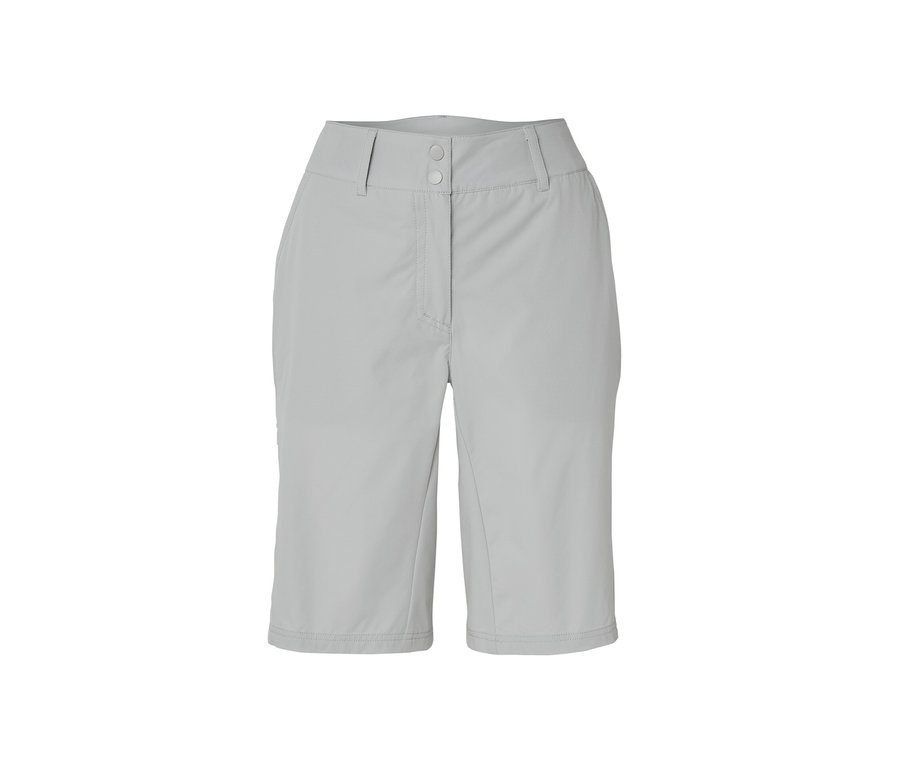 Beyaz arka planda izole edilmiş gri Bisiklet ve Trekking Şortu »Pro«.