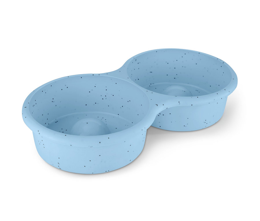 Açık mavi renkli, iki oyuklu Sürpriz Kek Kalıbı.