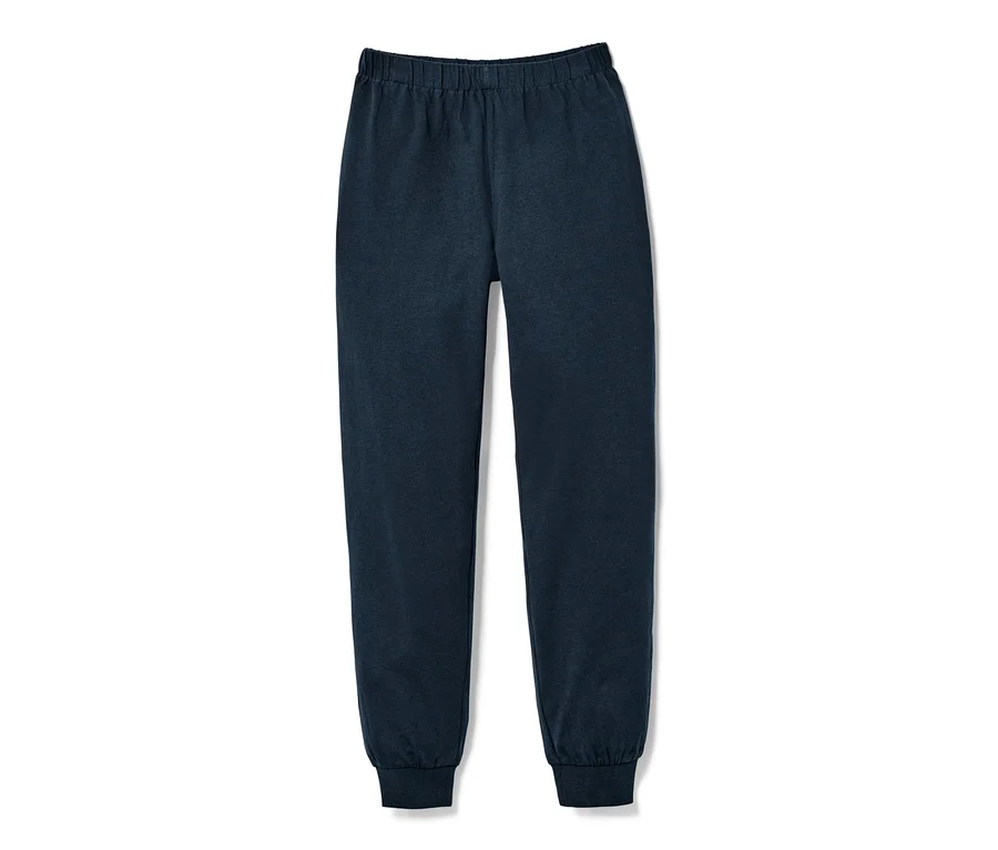 Lacivert bir pijama altı.
