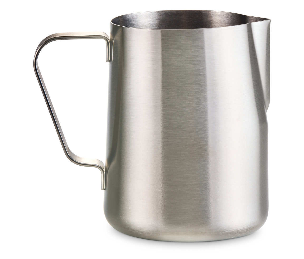 Paslanmaz çelikten küçük sütlük.