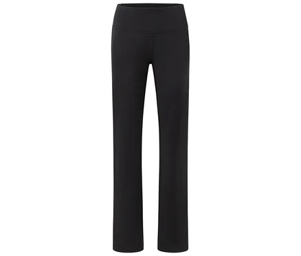 Yüksek belli siyah yoga pantolonu.