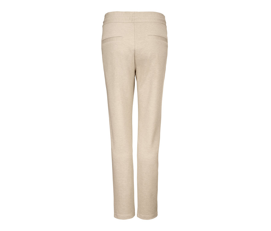 Arkadan bej jogger pantolon