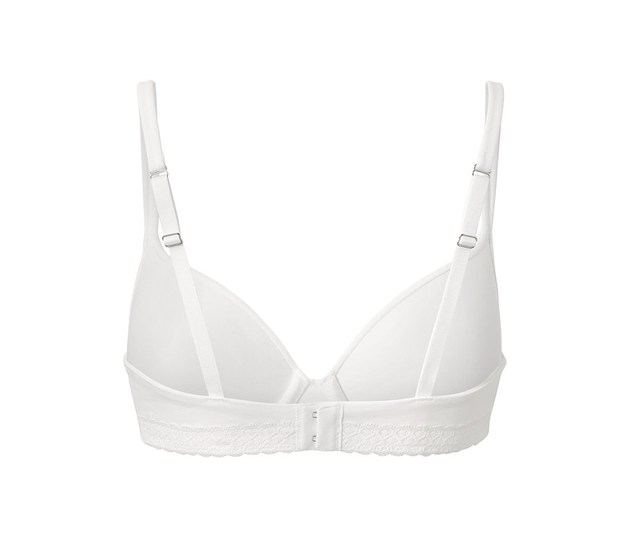 Beyaz bir Tişört Sütyenin arka detay görünümü.