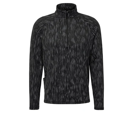 Siyah beyaz fermuarlı sweatshirt