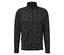 Siyah beyaz fermuarlı sweatshirt