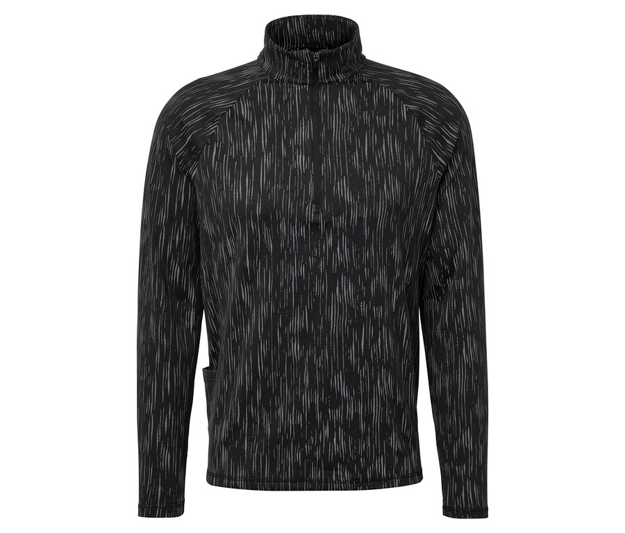 Siyah beyaz fermuarlı sweatshirt