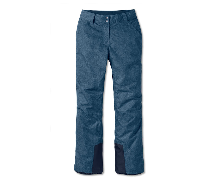Mavi, jean görünümlü fashion kayak pantolonu.