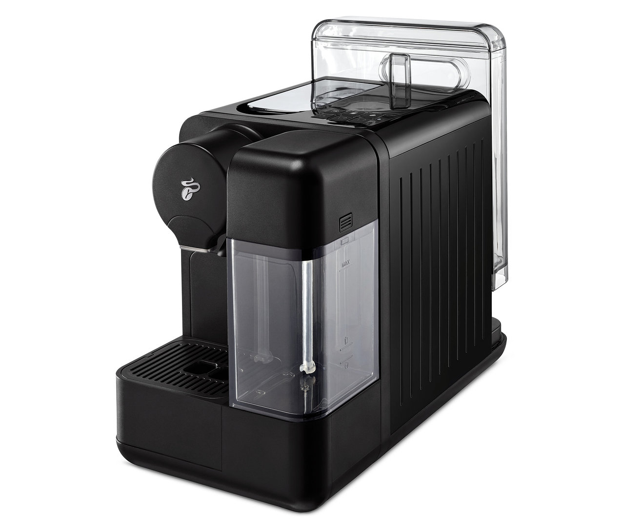 Siyah Cafissimo milk kahve makinesi.