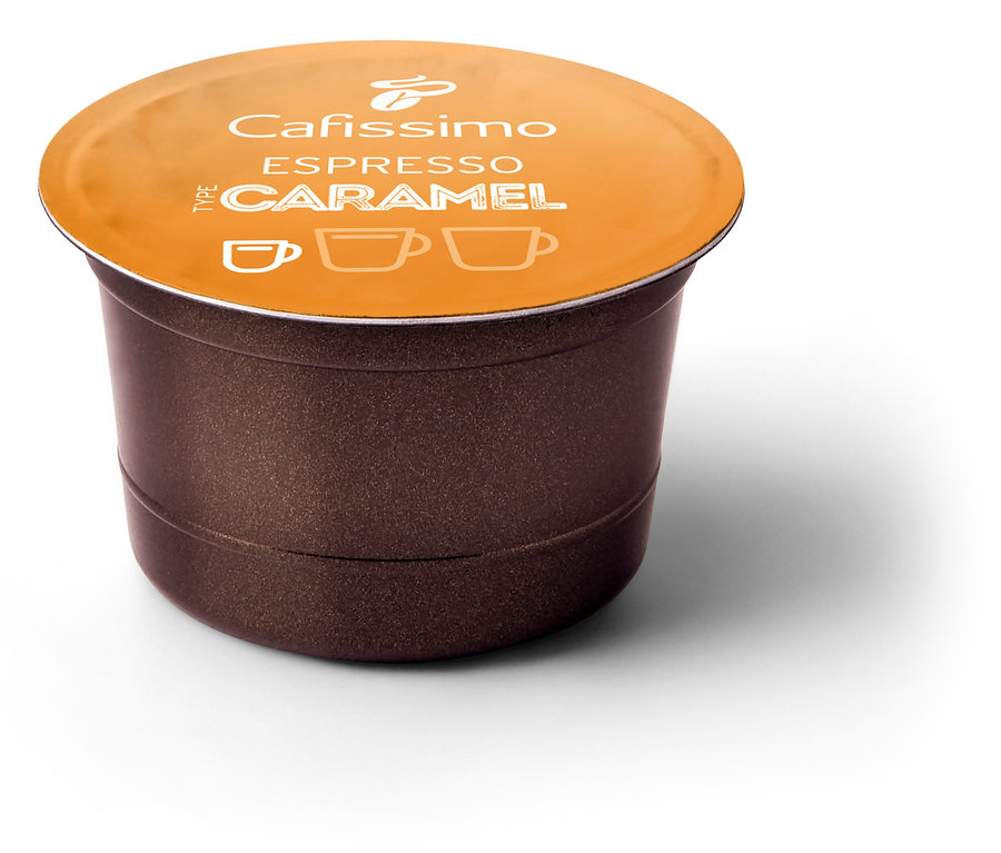 Bir Cafissimo Flavoured Edition – Espresso Caramel kapsülü.