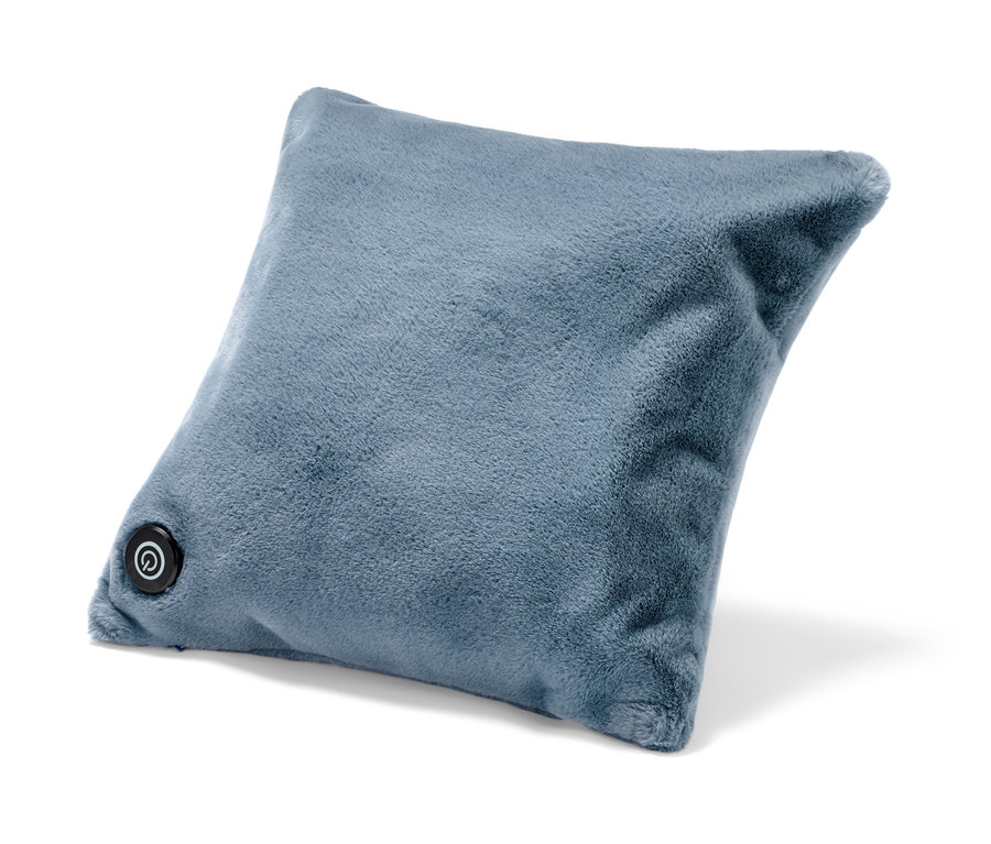 Mavi şarjlı ısıtma yastığı.