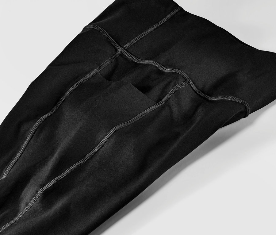 Siyah spor taytın yakın çekimi