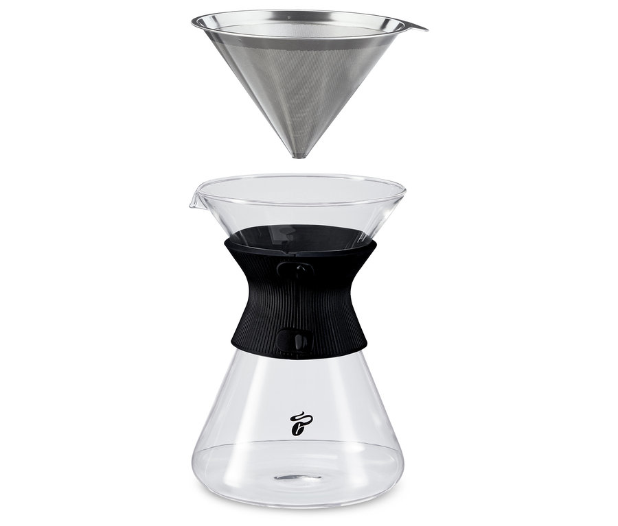 0,75 l BEEM Pour Over cam sürahisinin illüstrasyonu.