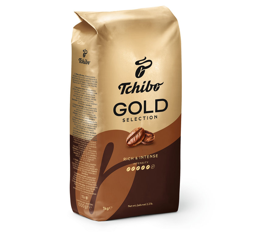 1 kg Gold Selection Çekirdek Kahve paketi.