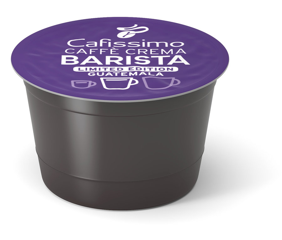 Tek bir Cafissimo BARISTA Caffè Crema Guatemala kapsülü.