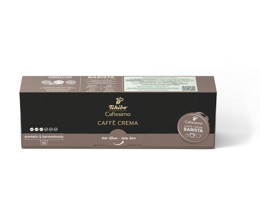 Cafissimo BARISTA Caffè Crema kapsül paketi.