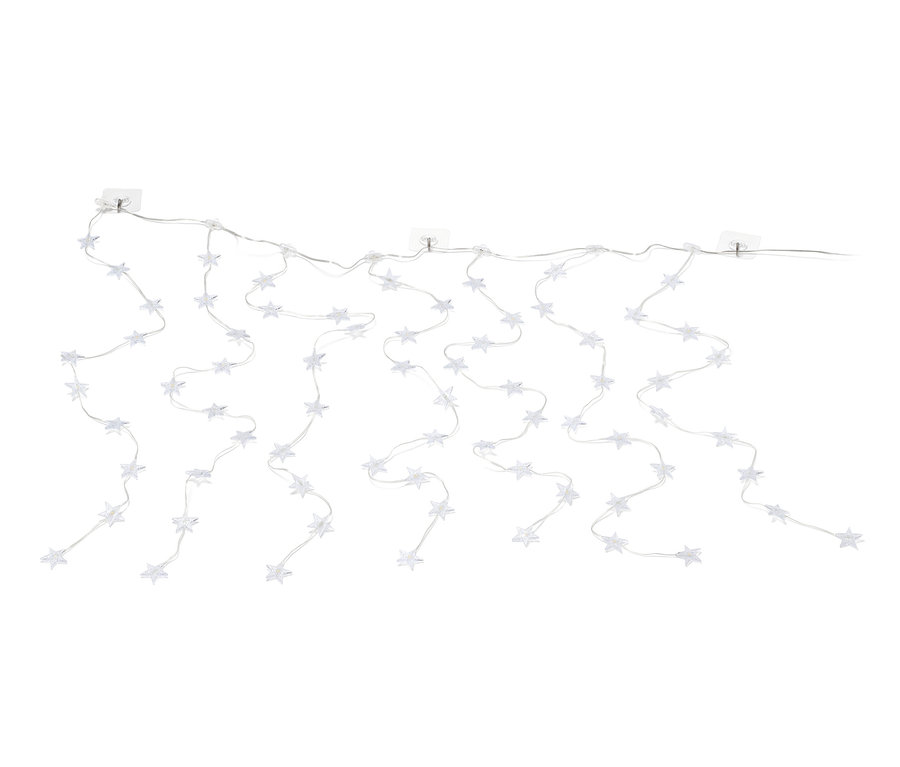 Asılı LED yıldızlı perde.