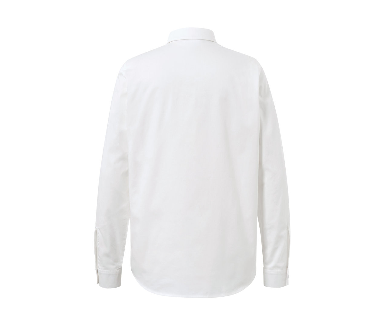 Beyaz bir bluzun arka detay görünümü.