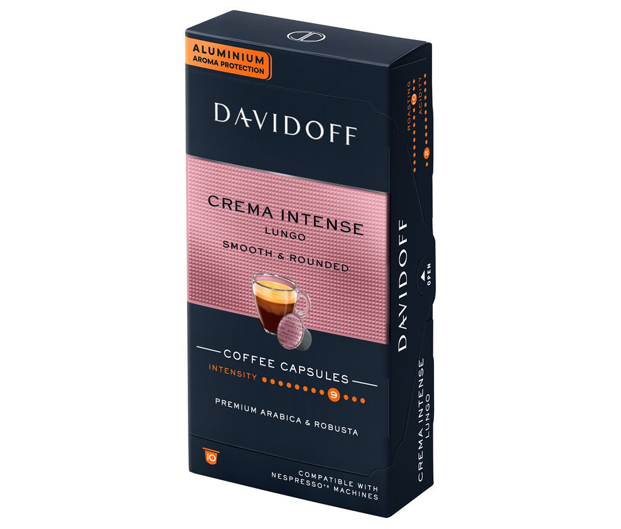 DAVIDOFF CAFÉ Crema Intense - 10 kapsül paketi.