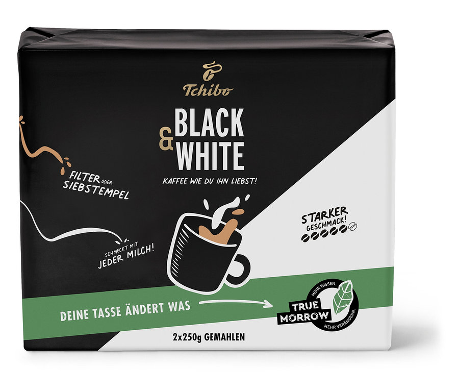 BLACK & WHITE - 500 g öğütülmüş kahve