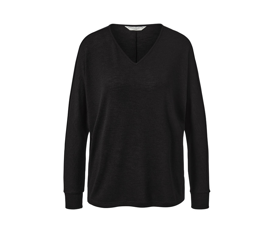 Siyah yarasa kol bluz.