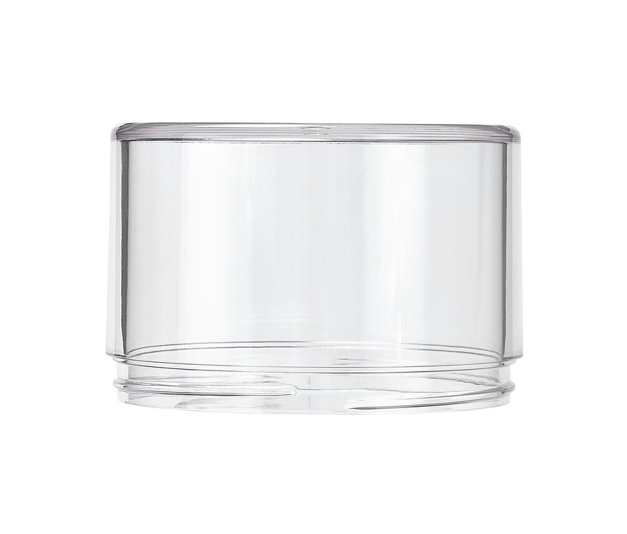 Şeffaf taşınabilir yoğurt kabı.