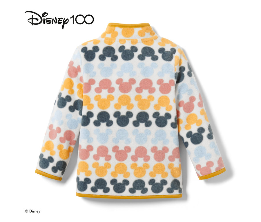 Çok renkli Mickey Mouse desenli Küçük Çocuk Polar Ceket »Micky« detayı.