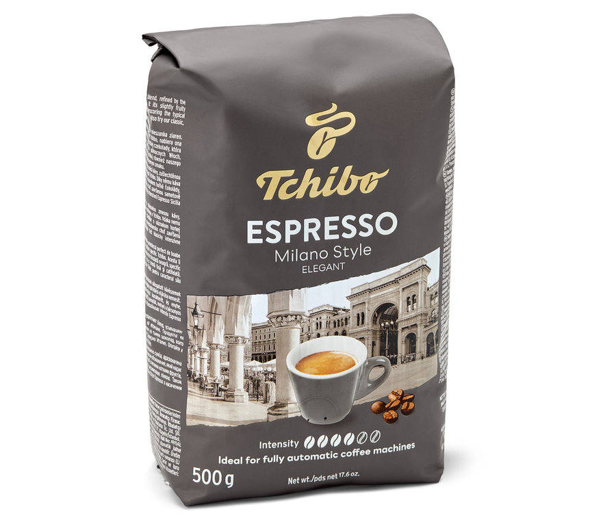 Espresso Milano Style Çekirdek Kahve 500g paketi.
