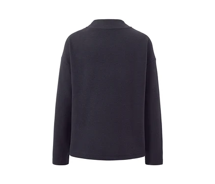 Lacivert yarım balıkçı yaka sweatshirt