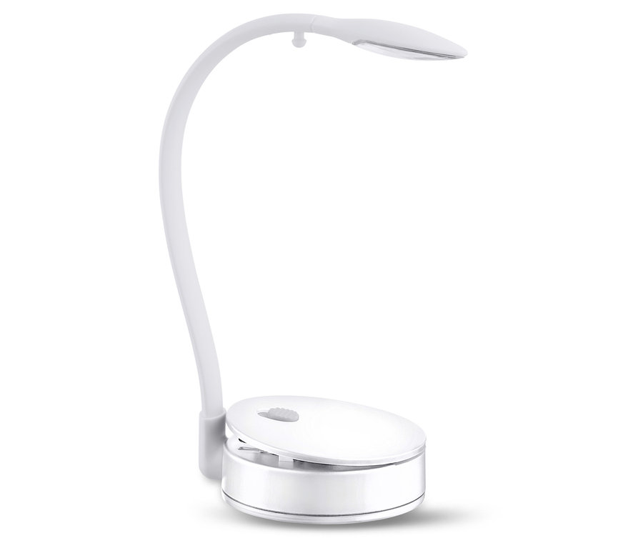 Beyaz bir arka plan üzerinde beyaz bir lamba.