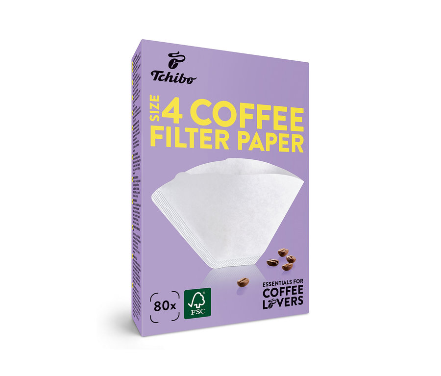 18x 80 Adet Filtre Kağıdı No. 4, Beyaz paket