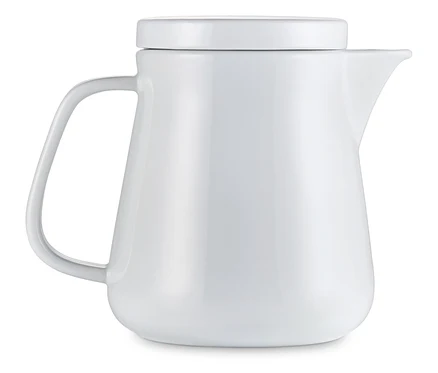 Weißer Kaffeebereiter Keramik, weiß